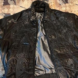 This jacket is very detailed with an expensive look.